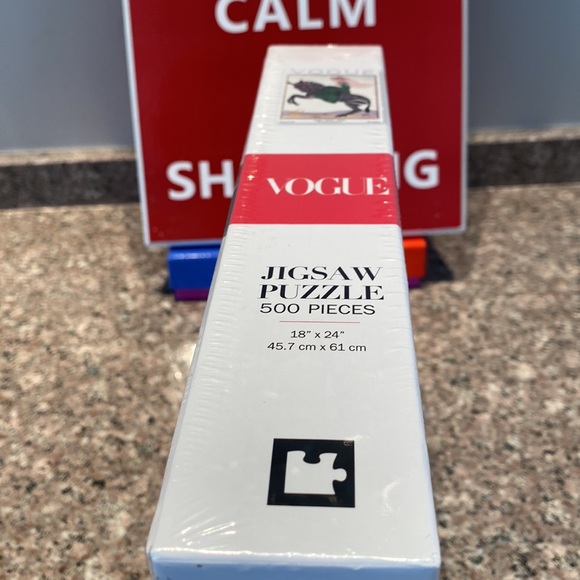 Vogue Lady on a Zebra 500 piece puzzle NEW sealed jigsaw New York Puzzle Co. - Picture 5 of 13